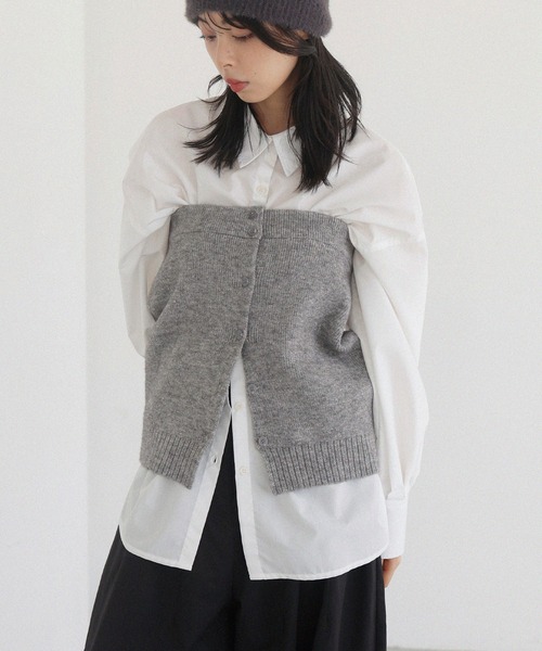 LIAN(リアン)の「2WAYニットベアビスチェ(その他トップス・レディース・ブラック/アイボリー/グレー・FREE)」の20枚目の写真