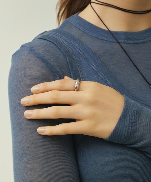 CENE(セネ)の「【CENE】セネ/セグメントストーンリング(リング・レディース・シルバー/ゴールド・#9/#11/#13)」の9枚目の写真