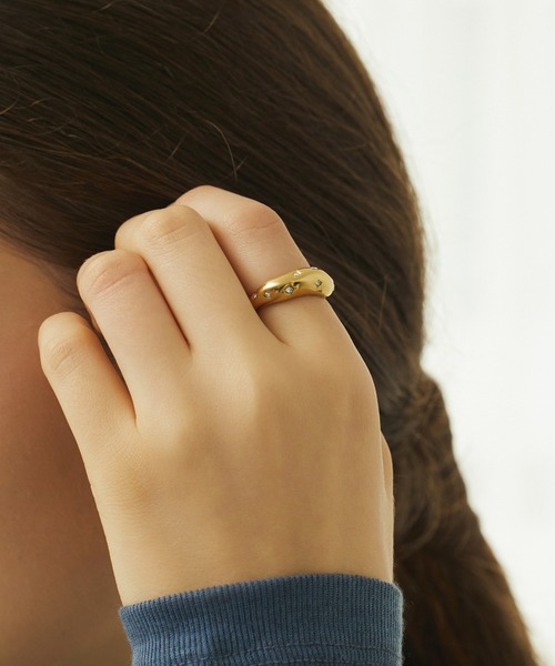 CENE(セネ)の「【CENE】セネ/セグメントストーンリング(リング・レディース・シルバー/ゴールド・#9/#11/#13)」の15枚目の写真