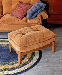 journal standard Furniture （ジャーナルスタンダードファニチャー）の「MADEIRA OTTOMAN (NTR/MT)　マデイラ オットマン マスタード（家具・メンズ）」