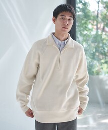 Morley スムース ハーフジップ ニット