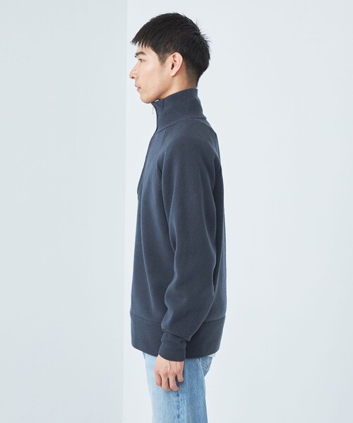 green label relaxing(グリーンレーベルリラクシング)の「Morley スムース ハーフジップ ニット(ニット/セーター・メンズ・ネイビー/オフホワイト/ブラック・S/M/L)」の11枚目の写真