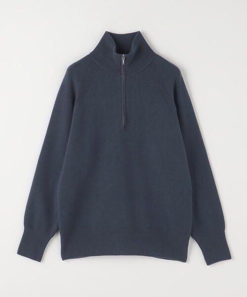 green label relaxing(グリーンレーベルリラクシング)の「Morley スムース ハーフジップ ニット(ニット/セーター・メンズ・ネイビー/オフホワイト/ブラック・S/M/L)」の13枚目の写真