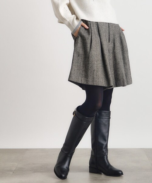 grove（グローブ）の「◆【雑誌掲載】ヘリンボンツイードショートパンツ（その他パンツ・レディース・ブラック/グレー系3/ブラック系3・02/03/01）」の2枚目の写真
