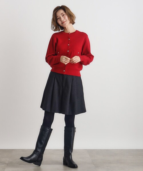 grove（グローブ）の「◆【雑誌掲載】ヘリンボンツイードショートパンツ（その他パンツ・レディース・ブラック/グレー系3/ブラック系3・02/03/01）」の5枚目の写真