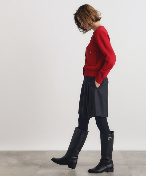 grove（グローブ）の「◆【雑誌掲載】ヘリンボンツイードショートパンツ（その他パンツ・レディース・ブラック/グレー系3/ブラック系3・02/03/01）」の6枚目の写真