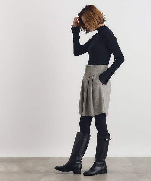 grove（グローブ）の「◆【雑誌掲載】ヘリンボンツイードショートパンツ（その他パンツ・レディース・ブラック/グレー系3/ブラック系3・02/03/01）」の9枚目の写真