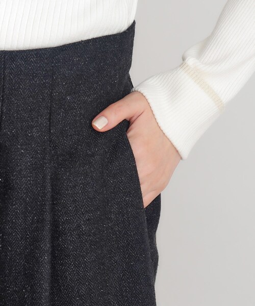 grove（グローブ）の「◆【雑誌掲載】ヘリンボンツイードショートパンツ（その他パンツ・レディース・ブラック/グレー系3/ブラック系3・02/03/01）」の21枚目の写真