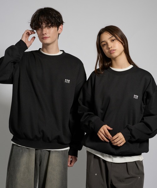 kutir（クティール）の「ASSORTMENT GRAPHIC CREW NECK SWEAT/アソートグラフィッククルーネックスウェット（スウェット・メンズ・ネイビー/グレー/ブラック系/ブラック/杢グレー・LARGE/MEDIUM）」の2枚目の写真