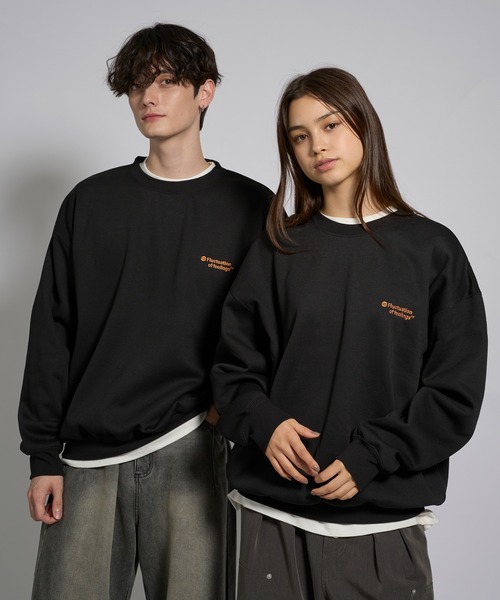 kutir（クティール）の「ASSORTMENT GRAPHIC CREW NECK SWEAT/アソートグラフィッククルーネックスウェット（スウェット・メンズ・ネイビー/グレー/ブラック系/ブラック/杢グレー・LARGE/MEDIUM）」の15枚目の写真