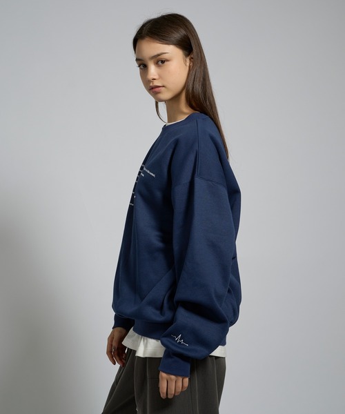 kutir（クティール）の「ASSORTMENT GRAPHIC CREW NECK SWEAT/アソートグラフィッククルーネックスウェット（スウェット・メンズ・ネイビー/グレー/ブラック系/ブラック/杢グレー・LARGE/MEDIUM）」の11枚目の写真