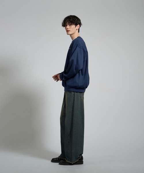 kutir（クティール）の「ASSORTMENT GRAPHIC CREW NECK SWEAT/アソートグラフィッククルーネックスウェット（スウェット・メンズ・ネイビー/グレー/ブラック系/ブラック/杢グレー・LARGE/MEDIUM）」の6枚目の写真