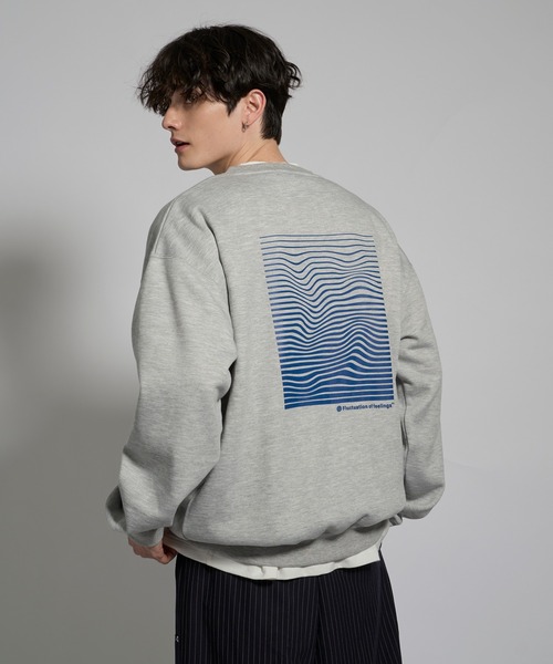 kutir（クティール）の「ASSORTMENT GRAPHIC CREW NECK SWEAT/アソートグラフィッククルーネックスウェット（スウェット・メンズ・ネイビー/グレー/ブラック系/ブラック/杢グレー・LARGE/MEDIUM）」の22枚目の写真