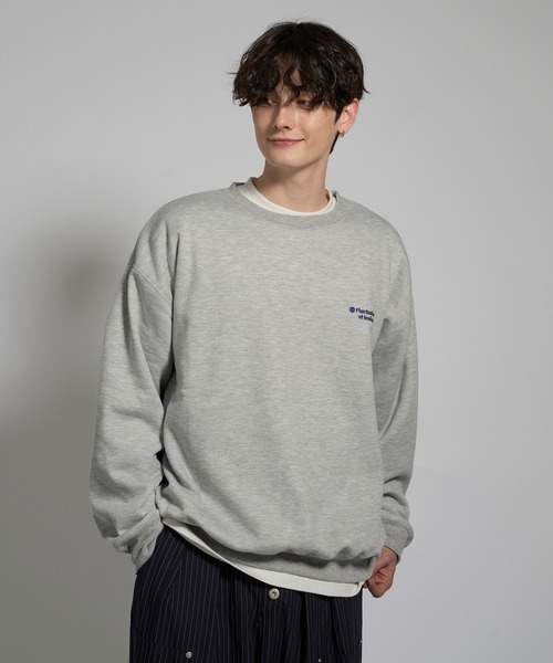 kutir（クティール）の「ASSORTMENT GRAPHIC CREW NECK SWEAT/アソートグラフィッククルーネックスウェット（スウェット・メンズ・ネイビー/グレー/ブラック系/ブラック/杢グレー・LARGE/MEDIUM）」の20枚目の写真