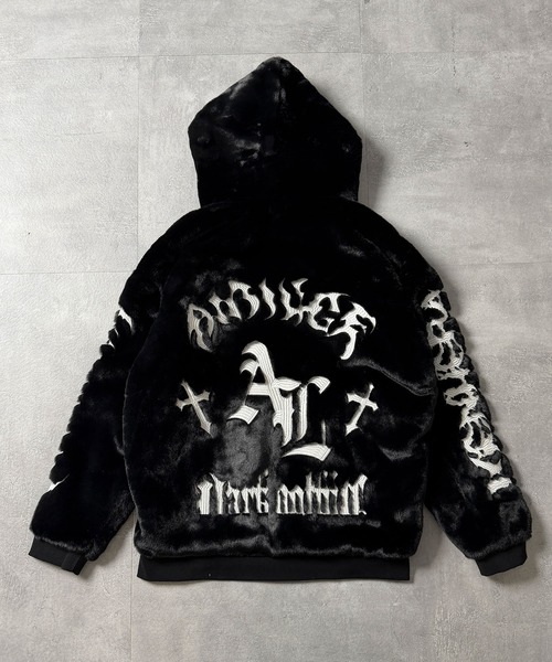 Embroidered Collar Zip Up Jacket コード刺繍 Embroidered Collar