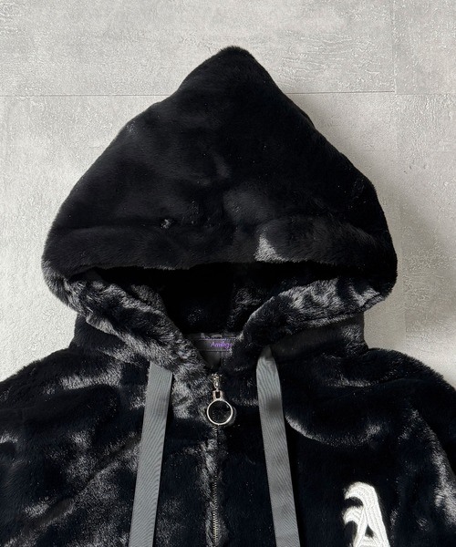 ロゴ刺繍ファーZIPコート（その他アウター）｜Amilige（アミリージュ