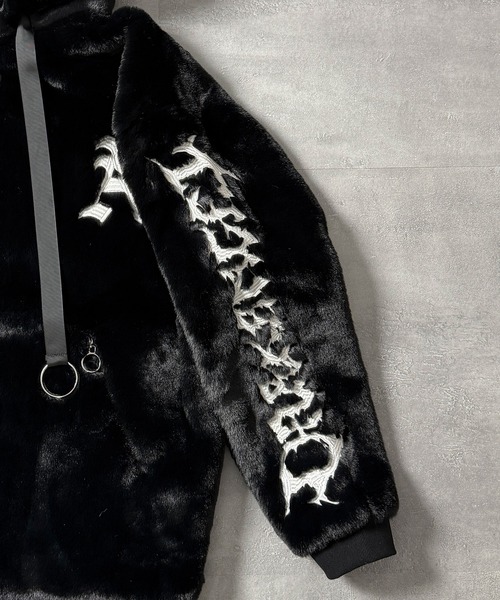 ロゴ刺繍ファーZIPコート（その他アウター）｜Amilige（アミリージュ