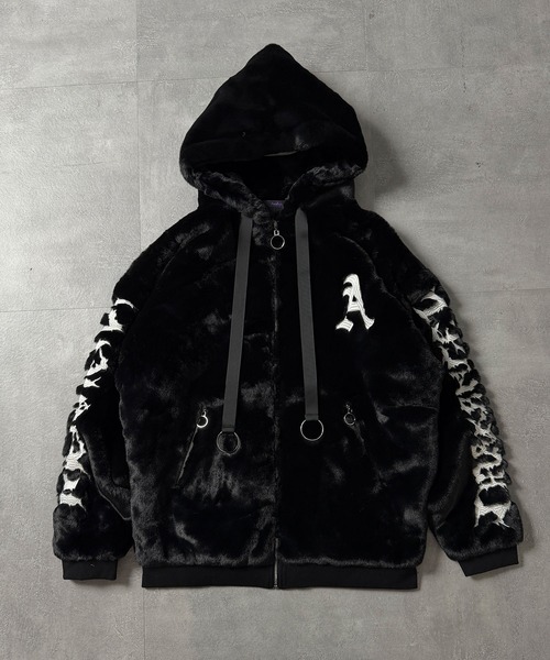 ロゴ刺繍ファーZIPコート（その他アウター）｜Amilige（アミリージュ