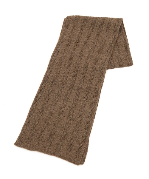 セール】an meets zakka レトロタッチリブ編みウールニットマフラー