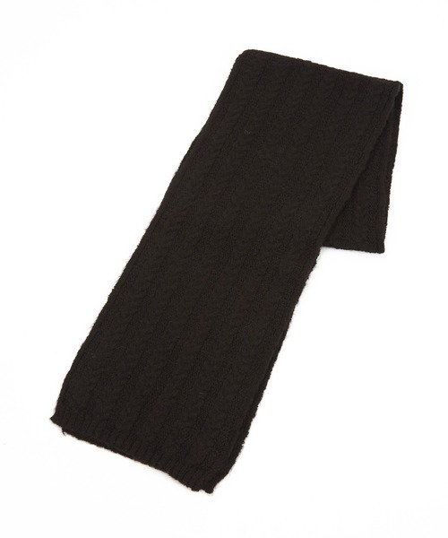セール】an meets zakka レトロタッチリブ編みウールニットマフラー