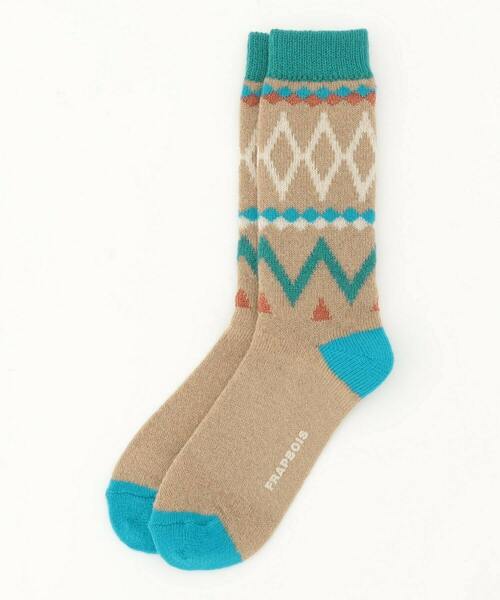 FRAPBOIS（フラボア）の「ノルディソックス（ソックス/靴下・レディース・ベージュ/オフホワイト/ブラック・FREE）」の3枚目の写真