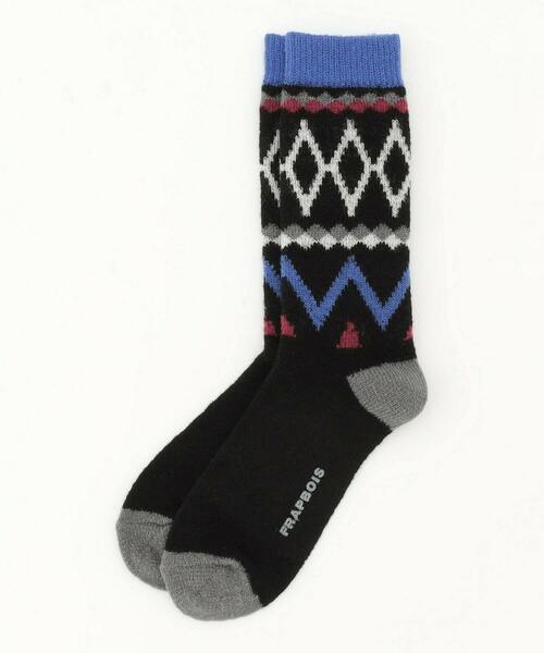 FRAPBOIS（フラボア）の「ノルディソックス（ソックス/靴下・レディース・ベージュ/オフホワイト/ブラック・FREE）」の2枚目の写真