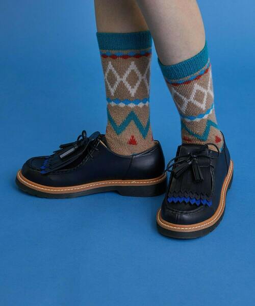 FRAPBOIS（フラボア）の「ノルディソックス（ソックス/靴下・レディース・ベージュ/オフホワイト/ブラック・FREE）」の12枚目の写真