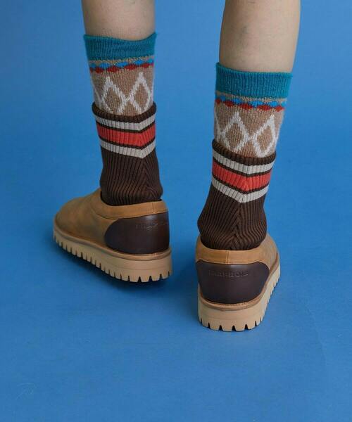 FRAPBOIS（フラボア）の「ノルディソックス（ソックス/靴下・レディース・ベージュ/オフホワイト/ブラック・FREE）」の16枚目の写真