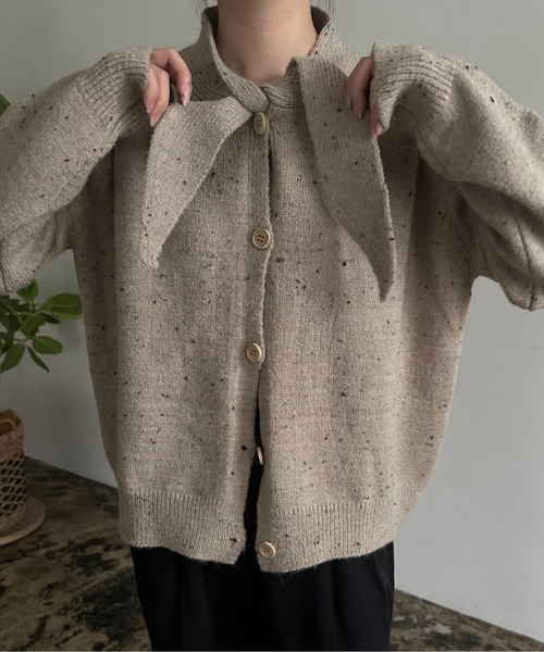 ニット/セーター lawgy sleeve button knit lawgy（ラウジー）の「bi color sleeve button knit（ニット/セーター