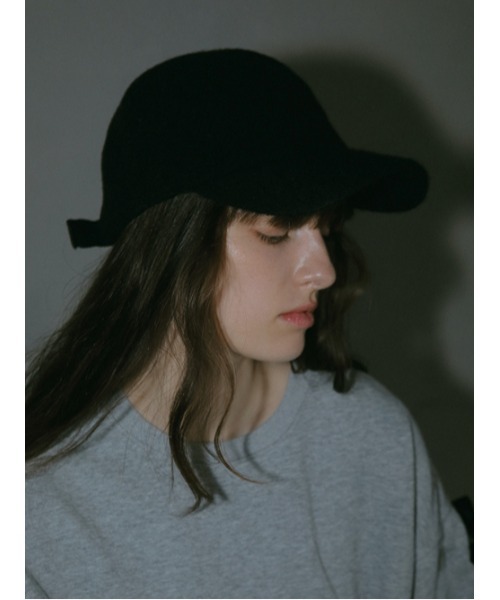 AMAIL（アマイル）の「WOOL キャップ（キャップ・レディース・グレー/ブラック/ベージュ・FREE）」の2枚目の写真
