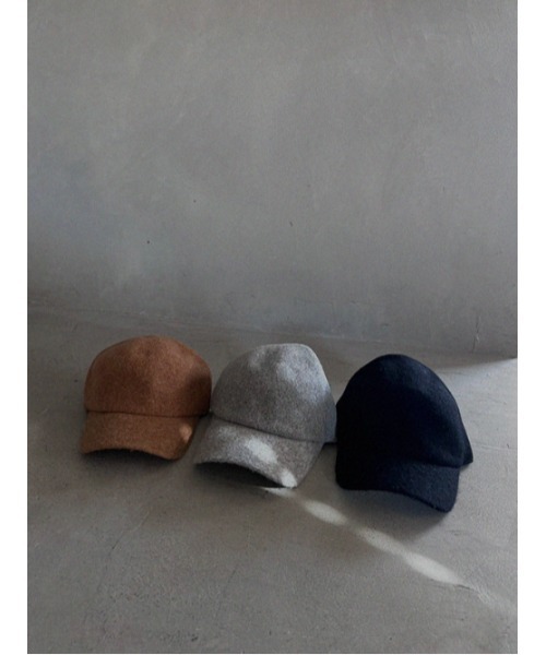 AMAIL（アマイル）の「WOOL キャップ（キャップ・レディース・グレー/ブラック/ベージュ・FREE）」の5枚目の写真