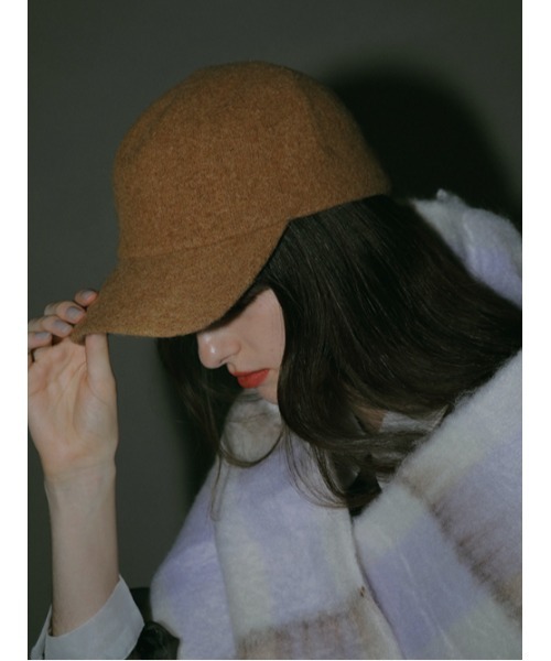 AMAIL（アマイル）の「WOOL キャップ（キャップ・レディース・グレー/ブラック/ベージュ・FREE）」の9枚目の写真