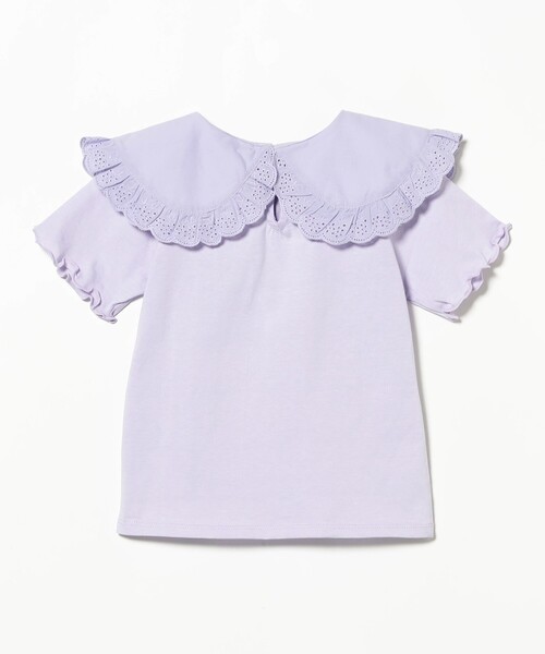 B:MING by BEAMS（ビーミングバイビームス）の「布帛襟 ショートスリーブ プルオーバー 2025SS（100～140cm）（Tシャツ/カットソー・キッズ・オフホワイト/パープル系その他4・140/130/120/110/100）」の20枚目の写真