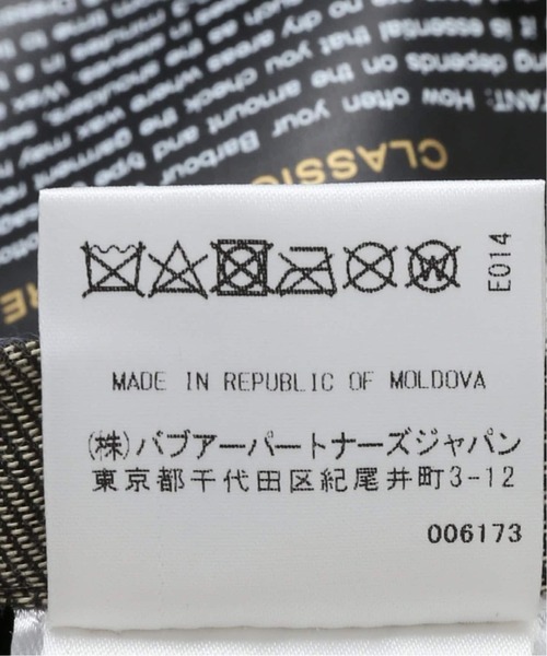 Barbour（バブアー）の「Barbour(バブアー) OS WAX BEDALE/ビデイル MWX1679（その他アウター・メンズ・ブラック/カーキ/ライトグレー・36/38/40/42）」の9枚目の写真