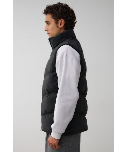 AZUL by moussy（アズールバイマウジー）の「中綿シャイニーベスト（ダウンベスト・メンズ・ブラック/カーキ・MEDIUM/LARGE）」の7枚目の写真