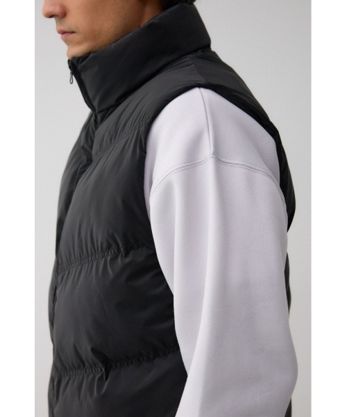 AZUL by moussy（アズールバイマウジー）の「中綿シャイニーベスト（ダウンベスト・メンズ・ブラック/カーキ・MEDIUM/LARGE）」の10枚目の写真