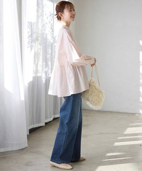 ROPE' PICNIC(ロペピクニック)の「キラキラビジューデニム(デニムパンツ・レディース・ネイビー/ブルー/ブラック系その他・36/38/40)」の4枚目の写真