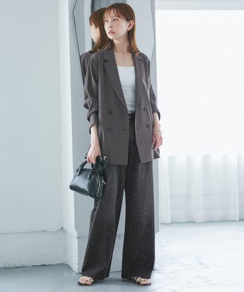 新色追加】キラキラビジューデニム（デニムパンツ）｜ROPE