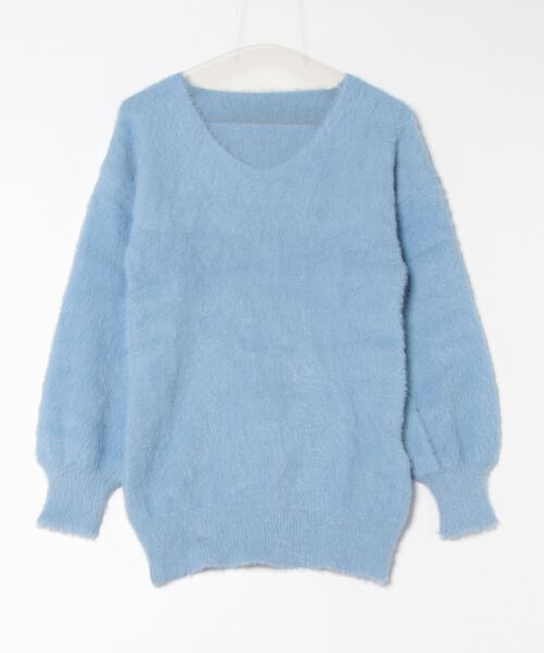 Ritzy(リッツィー)の「オーバーサイズ Vネックニット セーター(ニット/セーター・レディース・ブルー系/ベージュ/レッド/ホワイト/ブラック・FREE)」の22枚目の写真