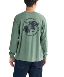 RVCA メンズ TIGER WAVE LS ロンＴ/ルーカバックプリント長袖ロンT