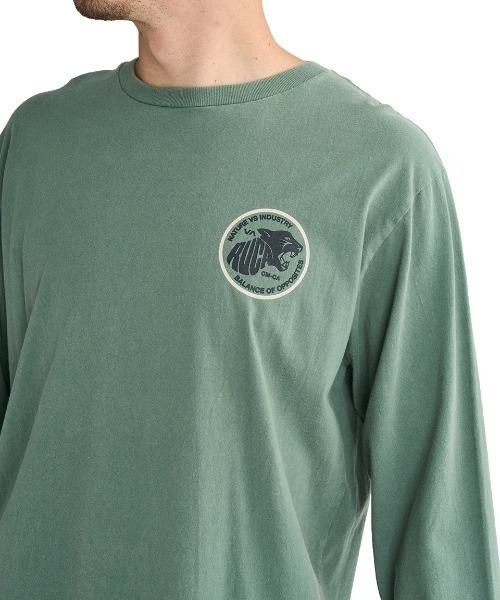 RVCA(ルーカ)の「RVCA メンズ TIGER WAVE LS ロンT/ルーカバックプリント長袖ロンT(Tシャツ/カットソー・メンズ・ブラック/オレンジ系その他/ホワイト/ホワイト系その他/グリーン系その他・SMALL/MEDIUM/LARGE/X-LARGE)」の8枚目の写真