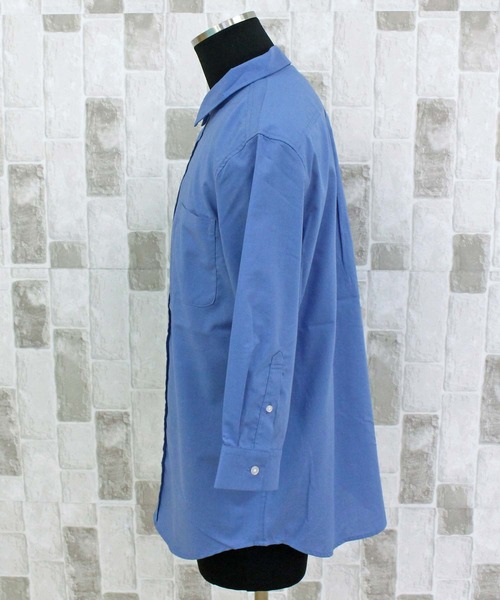 TopIsm(トップイズム)の「無地チェックストライプブロード7分袖シャツ(シャツ/ブラウス・メンズ・オレンジ/ネイビー/ブルー系その他/ホワイト/ブラック/ブラック系その他2/ホワイト×ブルー/ホワイト×ブラック/ブルー/ブラック系その他・M/L/XL)」の22枚目の写真