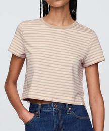 GAP | オーガニックコットン ヴィンテージソフト クロップドTシャツ(Tシャツ/カットソー)