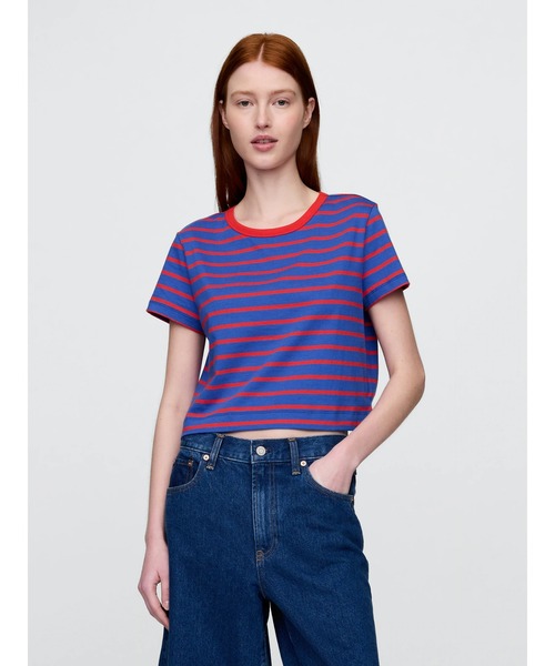 [  Jeans] コットンNYCジャージークロップTシャツ alexanderwang アレキサンダーワング アシッドウォッシュ