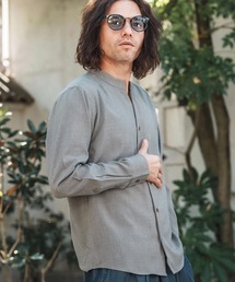 CAMBIO | ms5961-リネンライクシャンブレーストレッチスキッパーシャツ(シャツ/ブラウス)