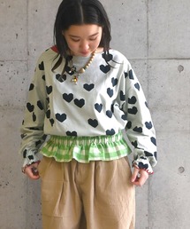 MARKEY'S（マーキーズ）の「総柄フレアスリーブカットソー/おとな（Tシャツ/カットソー）」