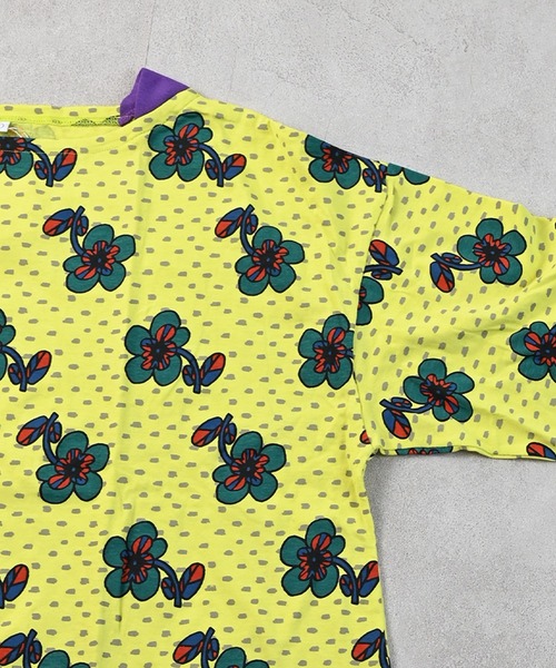 MARKEY'S（マーキーズ）の「総柄フレアスリーブカットソー/おとな（Tシャツ/カットソー・レディース・パープル/イエロー/ライトグリーン/ブラウン・160cm）」の7枚目の写真