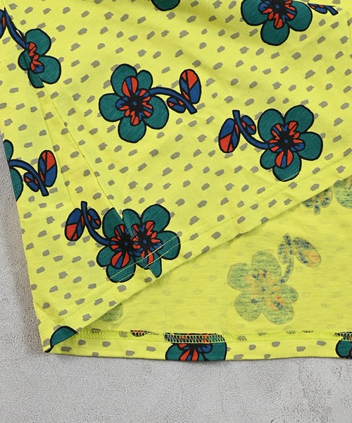 MARKEY'S（マーキーズ）の「総柄フレアスリーブカットソー/おとな（Tシャツ/カットソー・レディース・パープル/イエロー/ライトグリーン/ブラウン・160cm）」の9枚目の写真