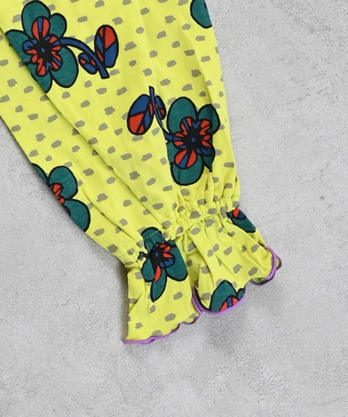 MARKEY'S（マーキーズ）の「総柄フレアスリーブカットソー/おとな（Tシャツ/カットソー・レディース・パープル/イエロー/ライトグリーン/ブラウン・160cm）」の10枚目の写真