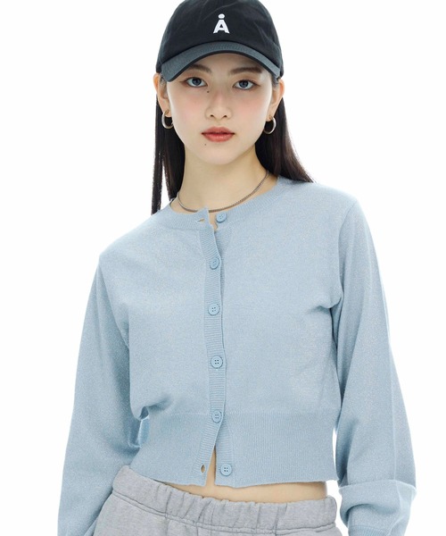 3.3 Field Trip （3.3フィールドトリップ）の「3.3 Field Trip／ソデリブラメニットカーディガン（カーディガン/ボレロ・レディース・ブラック/ブルー・FREE）」の13枚目の写真